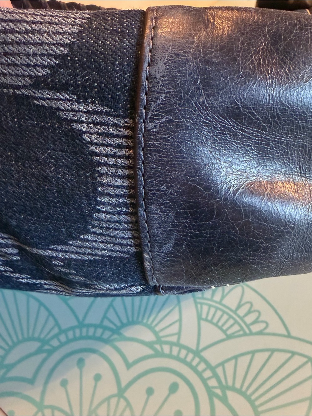 Coach Denim Poppy Hobo Bag - Picture 9 of 10